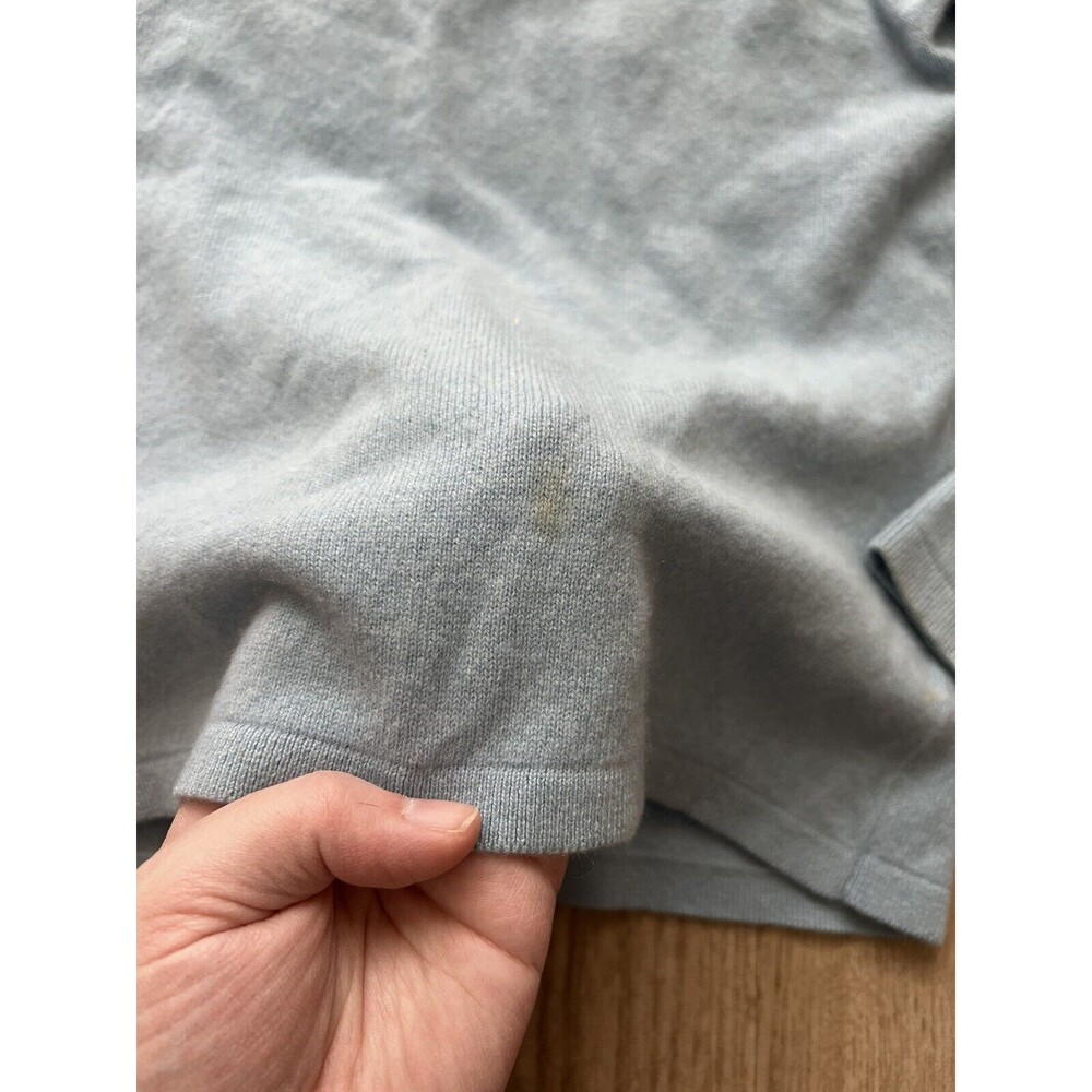 Ann Taylor Cashmere Sweater Blue Small Stain Knit Top Women’s - Picture 4 of 4